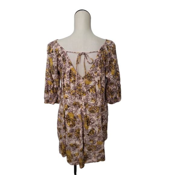 NWT Daily Practice Anthropologie Ruffle Mini Dress Floral Womens Size XS - Picture 4 of 11